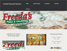 Tablet Screenshot of freedaspizzaandcalzone.com